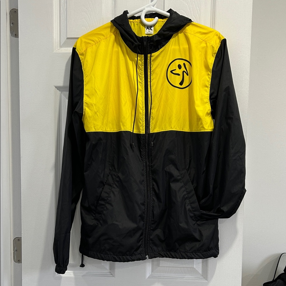 ZUMBA SALE! NWOT Instructor Vibrant Yellow and Black Windbreaker